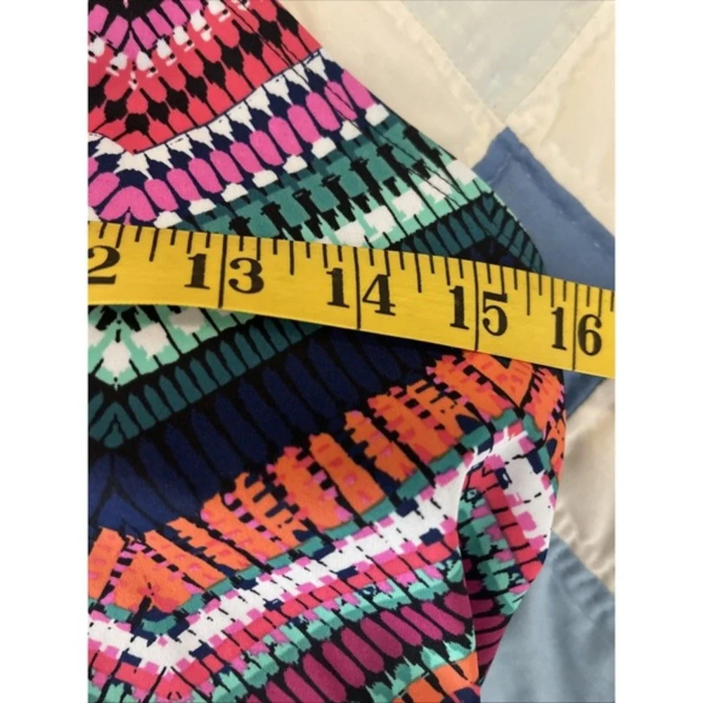 NWT AMERICAN BEACH  Geometric boho PADDED Tankini Top 12‎ beach pool